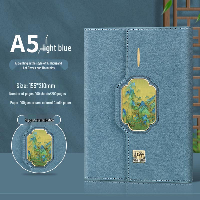 Custom Retro Laptop Gift Set with Notebook and Logo