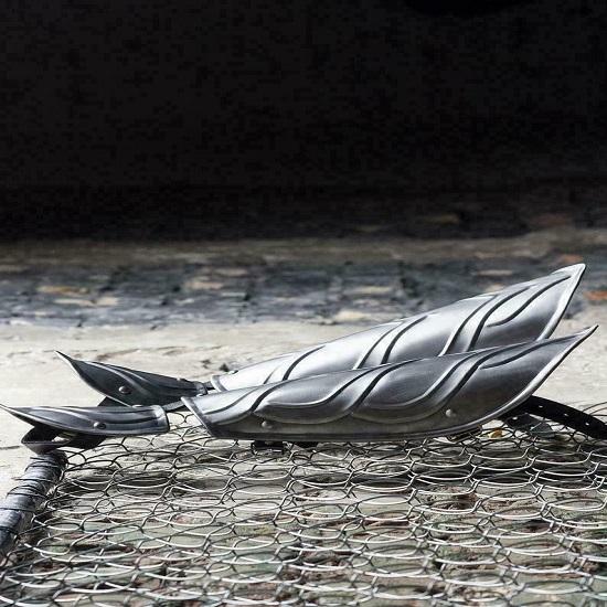 Royal Handicraft Metallarmschienen mit Elvin-Rüstung im Stil des Mittelalters für Lep-Kostüme. Weihnachtsgeschenke-Kostüm für Halloween