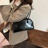 Luxury Shiny PU Shell Shoulder Bags Solid Zipper Grace High-quality Travel Bags for Women Fashion