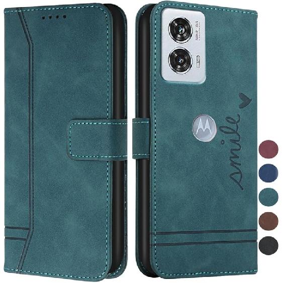 Case for Moto Edge 50 Fusion, Moto Edge 50 Fusion Wallet Case with Card Holder Leather Flip Case with Kickstand Magnetic Shockproof Wallet Case for