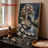 5D DIY Frameless Pearl Painting Trees and Flowers Pattern Painting Kit Suitable for Home Living Room Bedroom and Other Wall Decoration Art Paintings