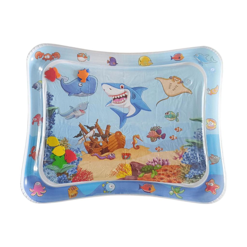 Cats Cooling Mat Napping Pad Dogs Crates Bed Inflatable Bed Lounger Ocean Theme Creative Water Mat