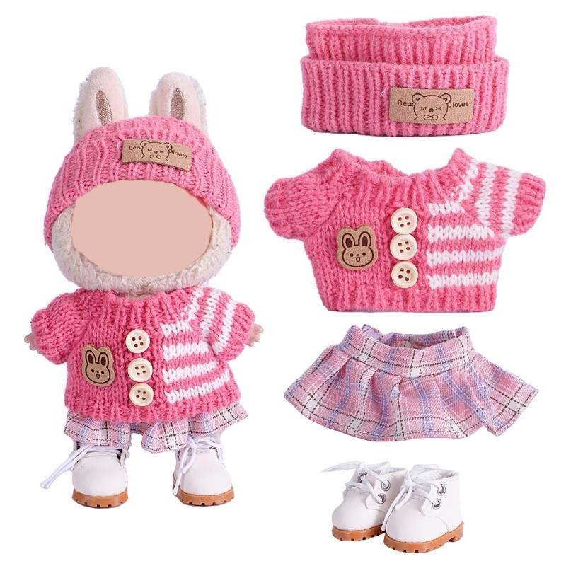Fashion Doll Clothing Set For Anime Figure Doll 17cm Standing Doll Display Children Interactive DressingUp Doll Clothes