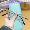 New Anti-blue Light Reading Glasses for Men and Women, Korean-style Half-frame Business Eyeglass Frames, Ultra-light High-definition Glasses for