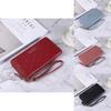 New Korean Style Lady Long Zipper Wallet Solid Color Simple Diamond Card Holder Large Capacity Hand Clutch Bag