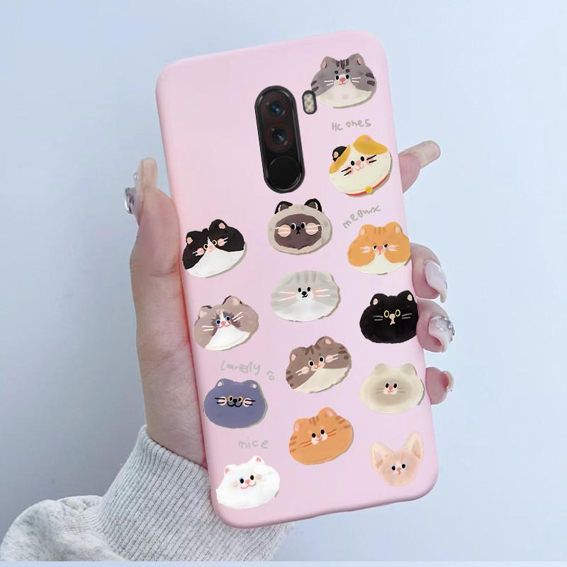 For Pocophone F1 Case Cute Cartoon Panda TPU Soft Silicone Phone Case For Xiaomi Pocophone F1 Back Cover PocoF1 Poco F 1 Fundas