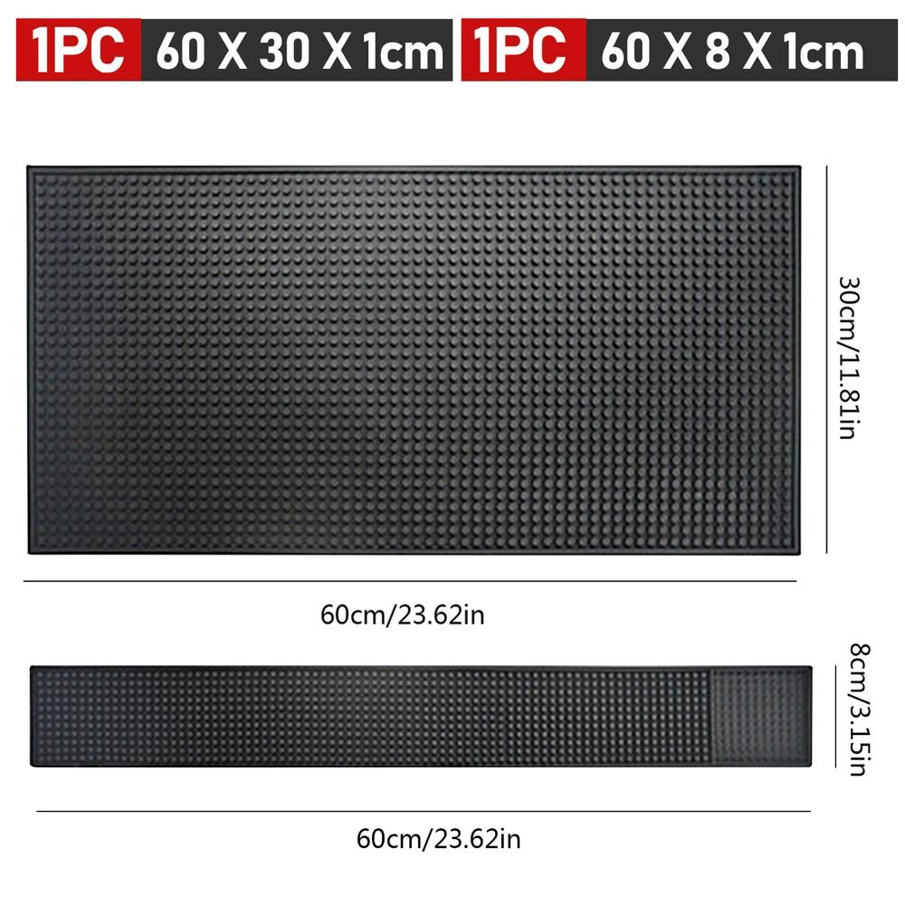 Tapete de Bar Borracha Tapetes de Bar de Café Antiderrapante PVC Tapete para Copo Impermeável Resistente ao Calor Tapete Escorredor para Bar Café Barista Coquetel Bartender