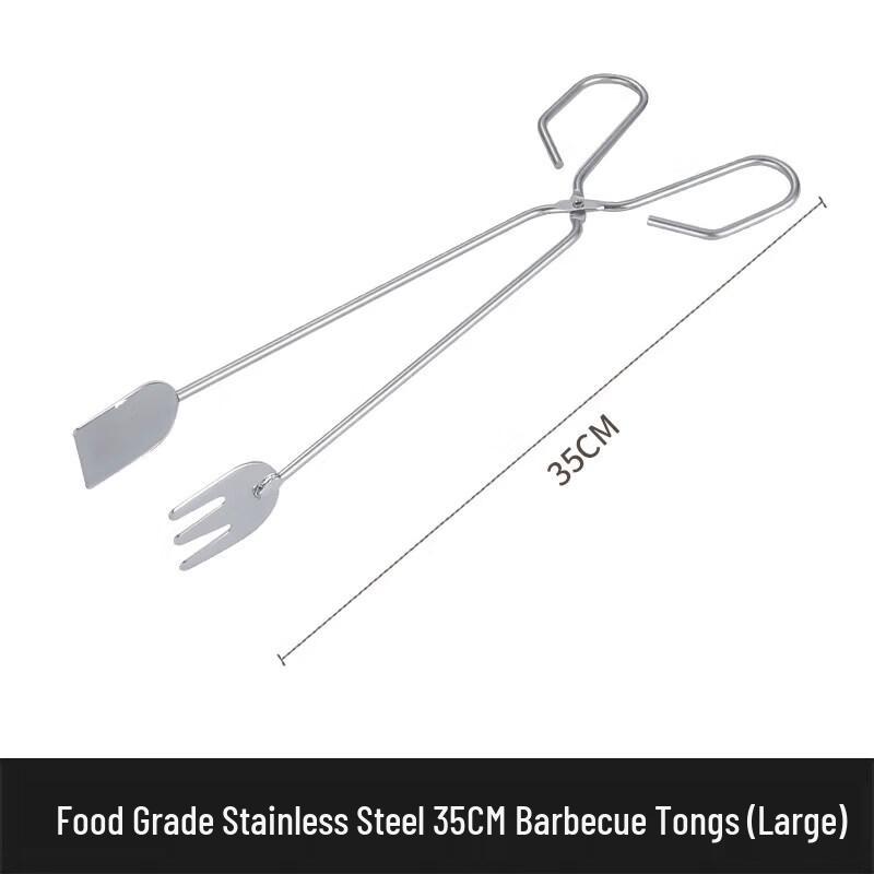 ZISIZ Stainless Steel Heavy-Duty BBQ & Food Tongs