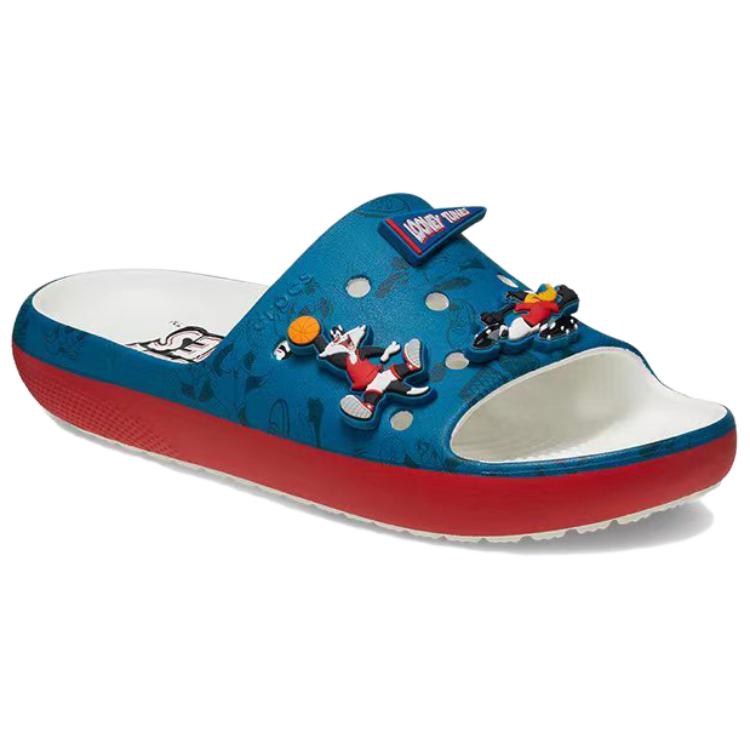 Crocs Comfortable Lightweight Non-Slip Slide Sandals Unisex Footwear Blue 209821-100