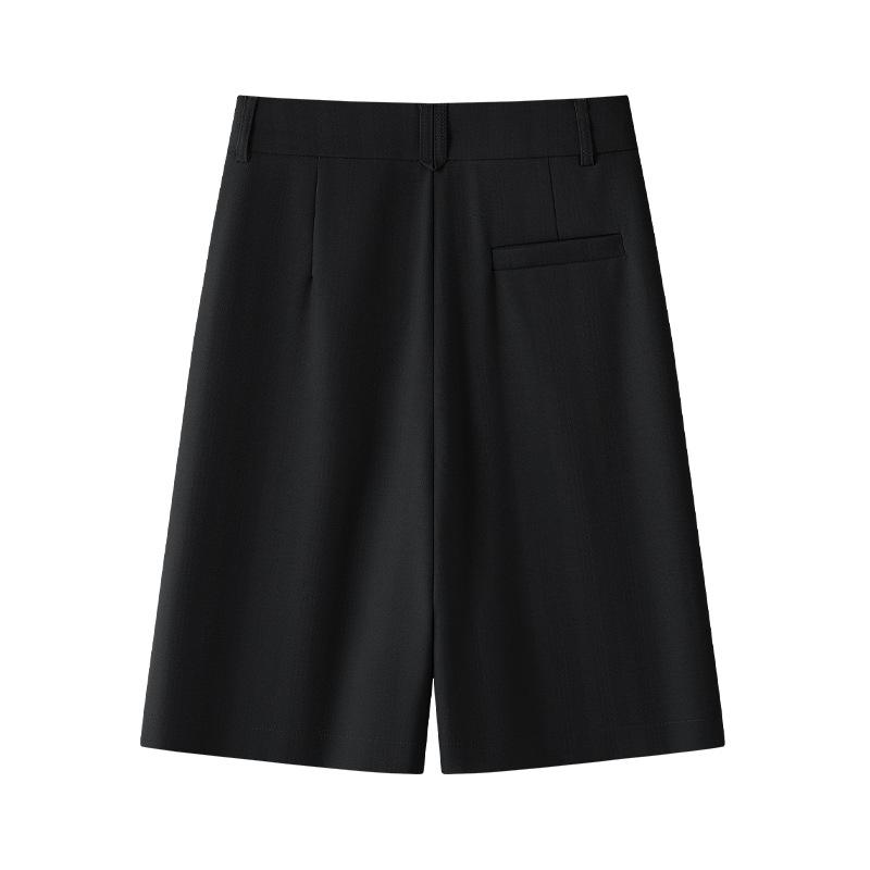 Women's High-Waist Khaki Slimming Shorts - Spring 2025 Collection