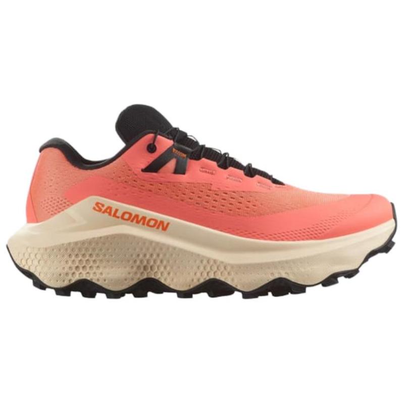 SALOMON Ultra Glide 3 Anti Slip Wear Resistant Low Top Running Shoes Women's Orange Beige Sneakers L47750000