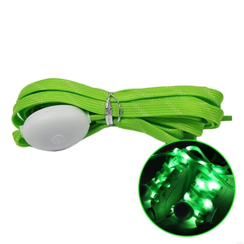

H8WC LED Light Up Shoelaces for Night Running, Party, Colorful LED Shoelaces Glow Shoelaces Lighting Shoe Laces зелений
