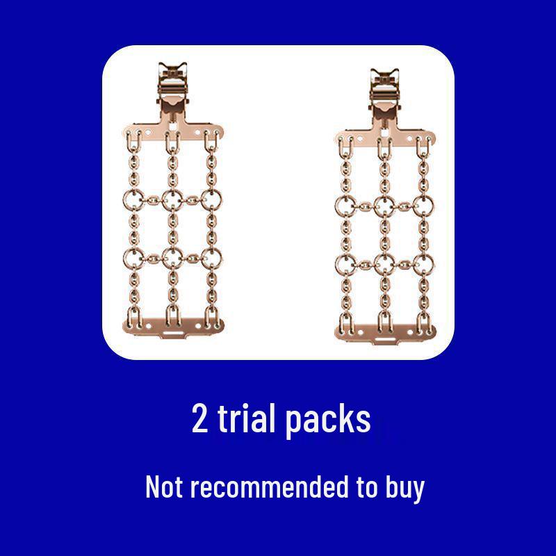 

Универсальные автомобильные цепи противоскольжения - Противоскользящие, Не повреждающие, Подходят для седанов, Прочная железная конструкция Small [Suitable for tire width 165-195]