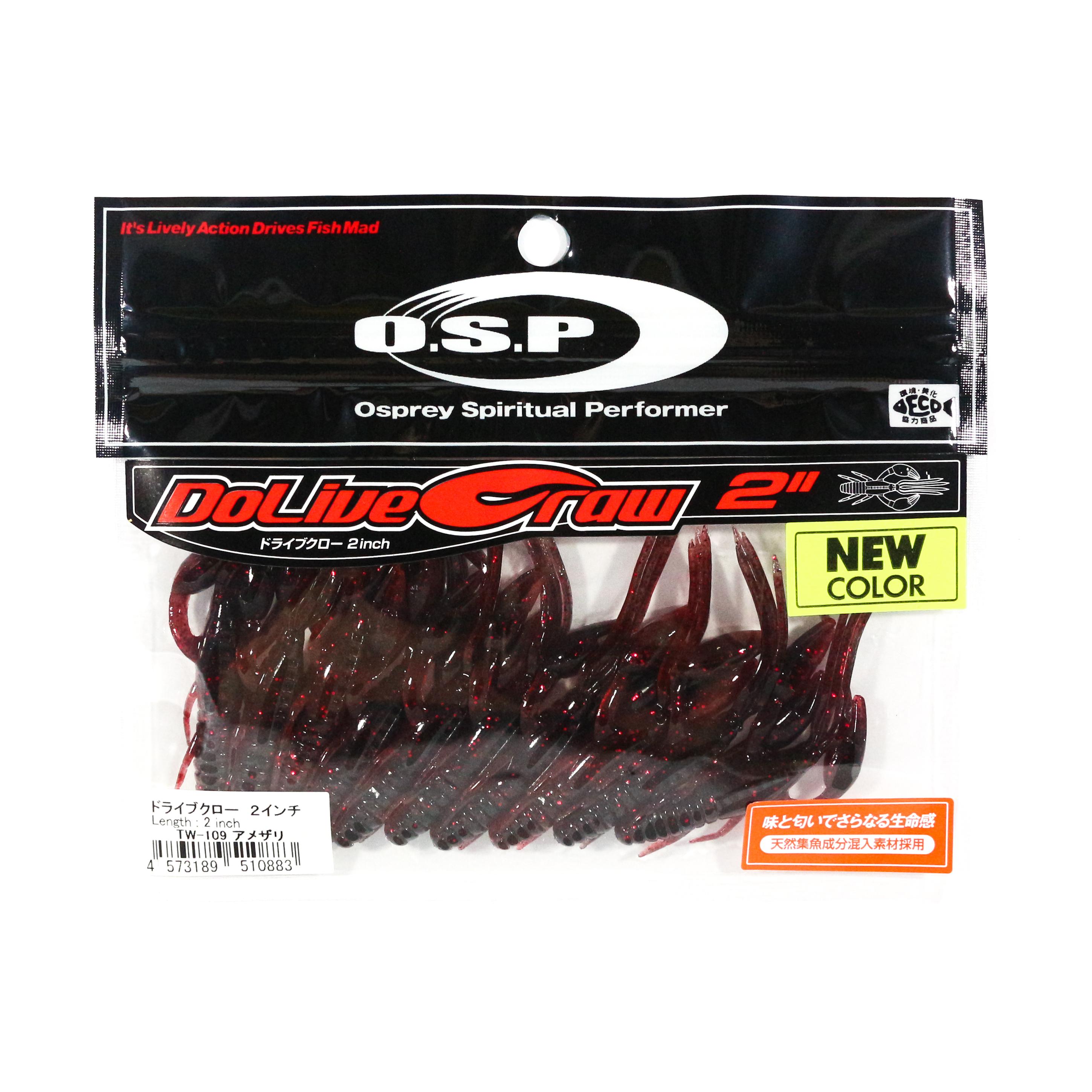 

Мягкая приманка OSP Dolive Craw 2 дюйма TW-109 (0883)