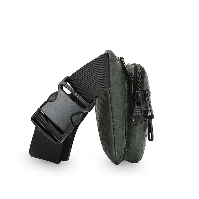 Borsa a tracolla da uomo casual – Marsupio resistente in PU con tasche multiple per esterni, moto e viaggi