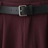 Spring 2025 Women's Wide-Leg Pleated Pants with Belt Decor