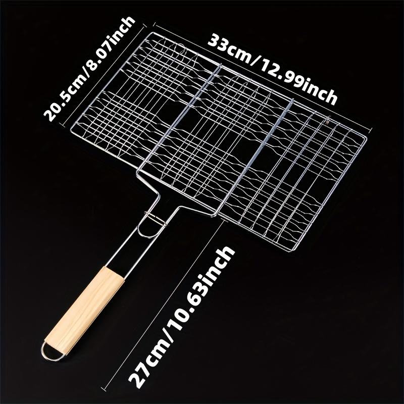 

BBQ Grill Basket, Camping Gadgets & Equipment, Large Metal Grill for Meat & Veggies, Ideal for Outdoor Camping & Backyard красный
