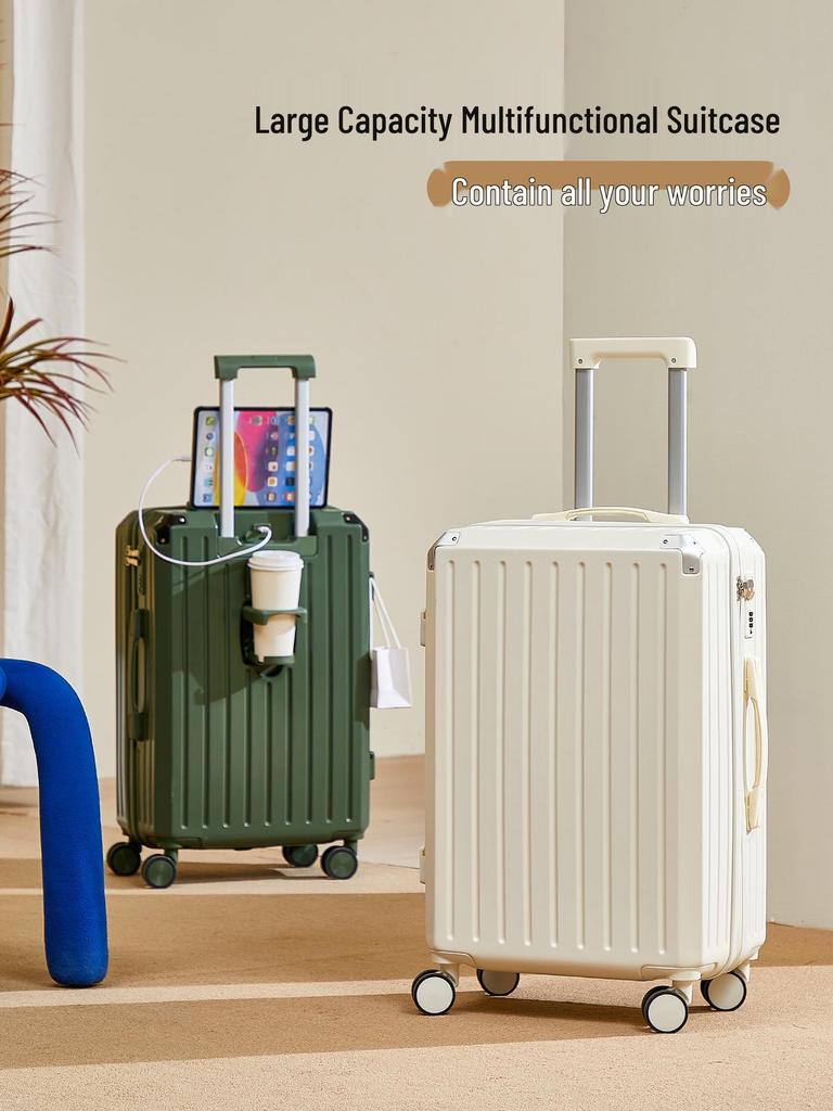 Mother-Daughter Set: Universal Wheel Travel Suitcase with 28-Inch & 20-Inch Trolley Cases, Large Capacity, with Security Code Lock