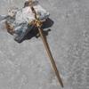 1pc Punk Metal Sword Hair Accessory Chinese Minimalist Hair Stick Diy Hairstyle Design Tool Accessory Women's Hair Clip Hairpin