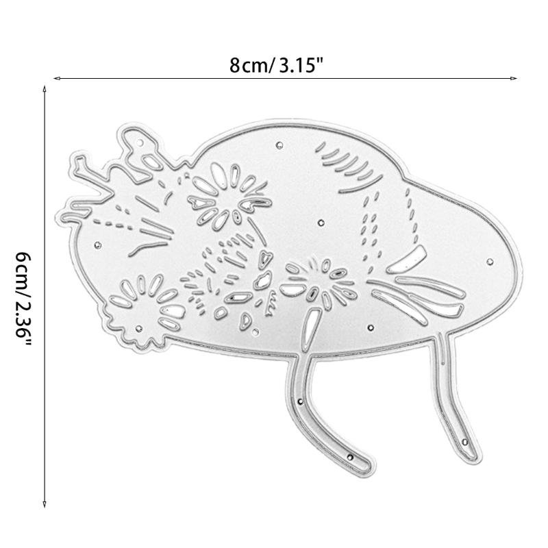 Flower Hat Metal Cutting Dies Handmade Crafts DIY Scrapbooking Embossing Supplies for Children Kid Girls