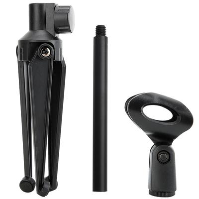 Stabiles ABS Tischstativ Verstellbare Desktop Mikrofonklemme Halter für Mikrofon