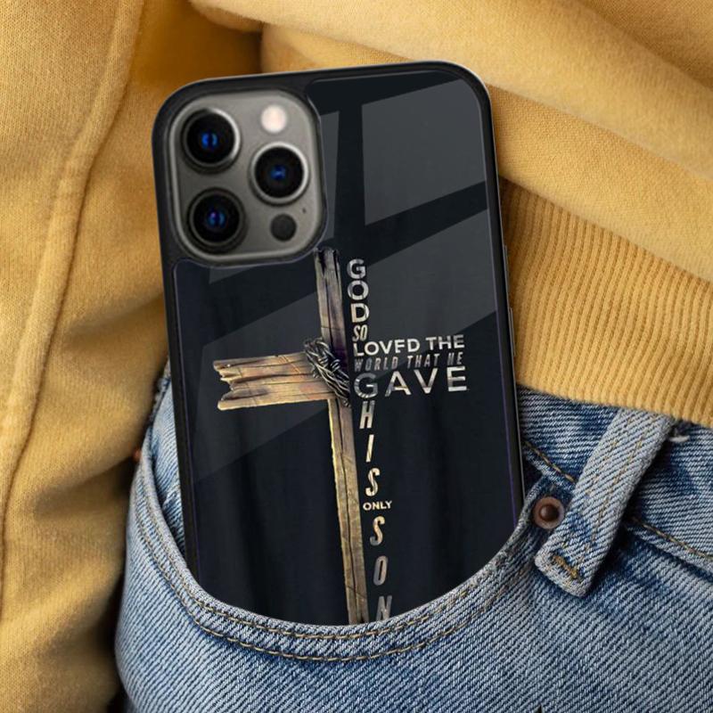 Jesus Christ Cross Soft Phone Case for iPhone 17 Air 16e Pro max 15 Pro 13 14 Plus 11 12 MagSafe Magnetic Coque