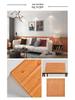 3D Wood Grain Self-Adhesive Wall Stickers: Soft, Anti-Collision Wallpaper for Bedroom Decor