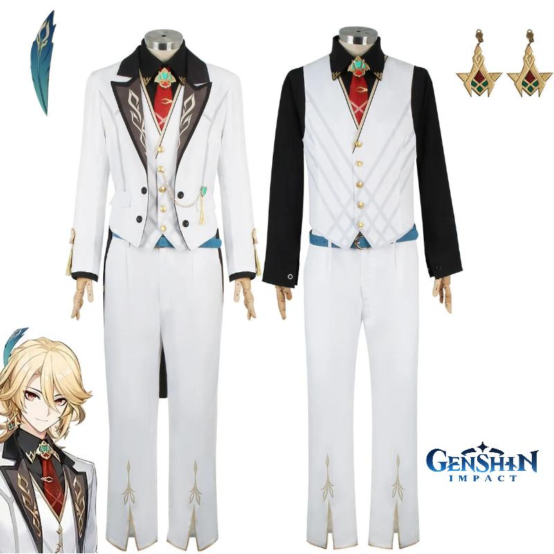Kaveh Impact Genshin Linkage Cosplay Costume Halloween Party Outfit Fans Gifts