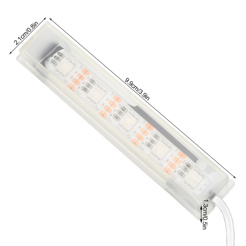 Aquarium Light USB Powered Remote Control Colorful Fish   LED Lamp for Landscape