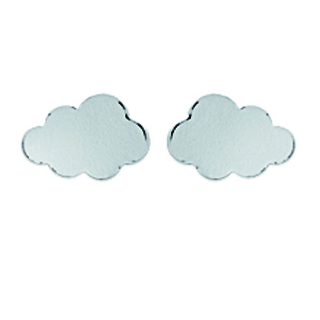 Les Trésors De Lily [M7244] - Silver 'Nuage' Silver Earrings (rhodium-plated) - 8x5 Mm