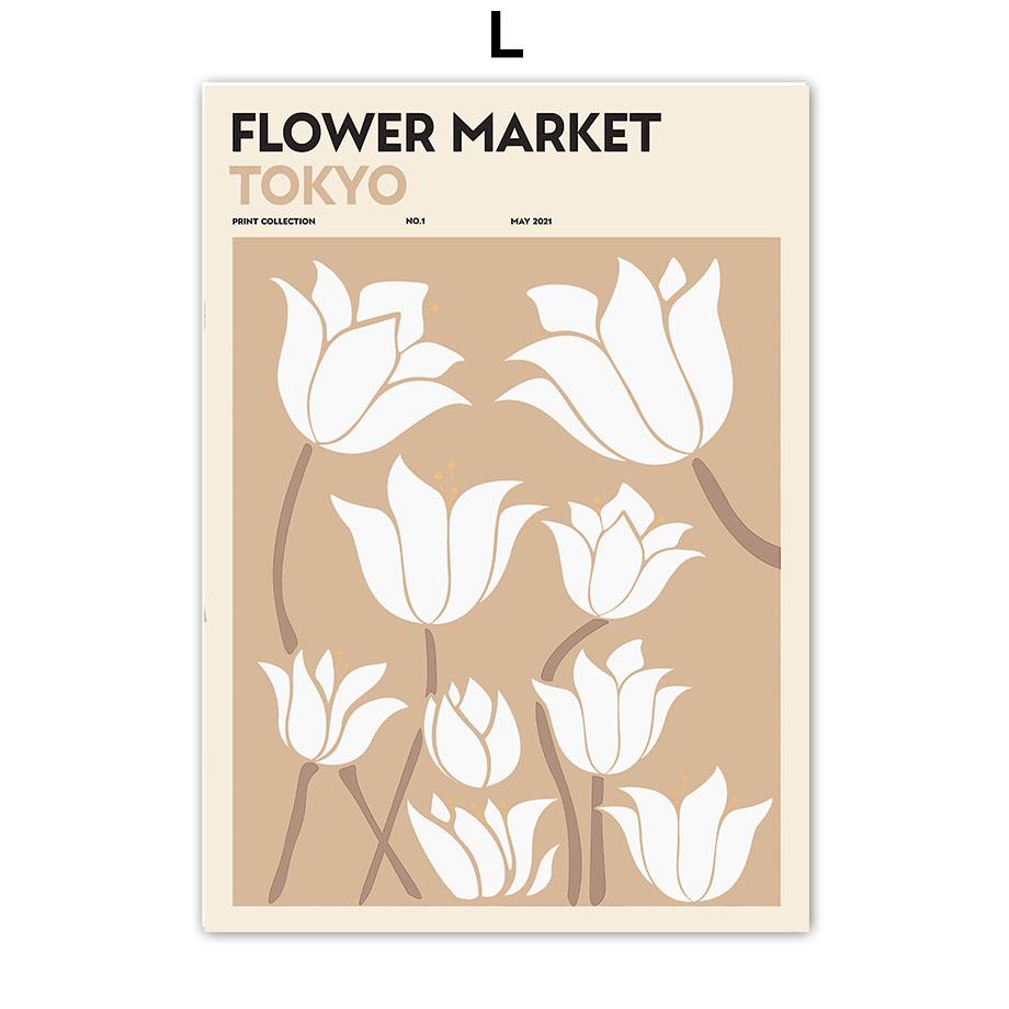 Abstract Bauhaus Flower Market Yayoi Kusama Matisse Posters Prints Wall Art Canvas Painting Hotel Pictures For Living Room Decor