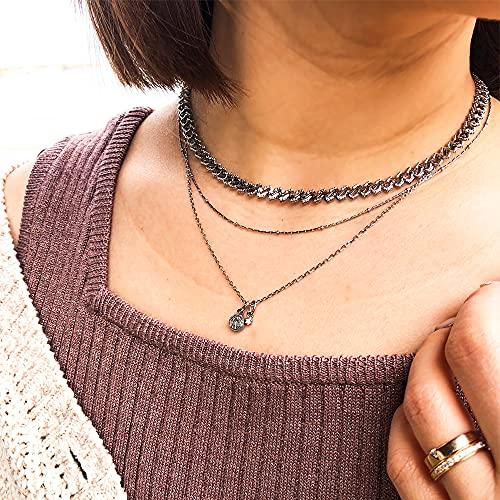 July Hawaiian Jewelry Necklace, Scroll, Coin, and Wave Design, 2-Way, Men's and Women's, Hypoallergenic, Surgical Stainless Steel, Gift, Instagrammabl