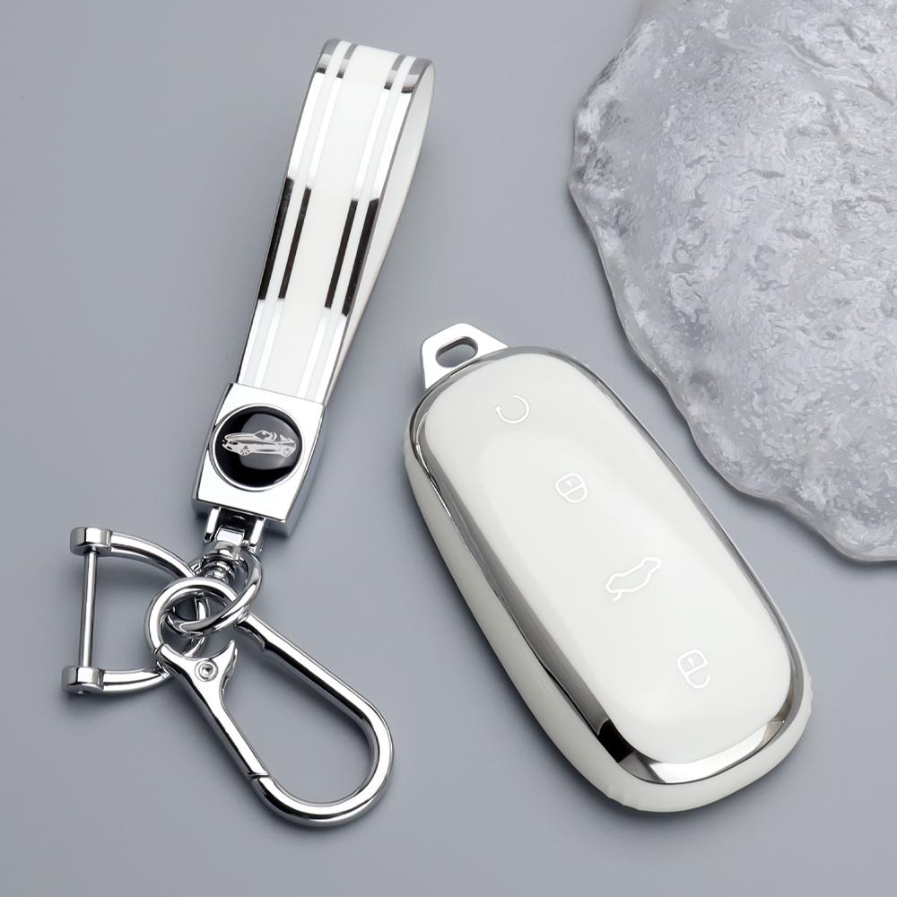 For Chery Omoda C7 7 Shs Phev   Tpu Car Key Case Cover Protector Shell Car Keychain Holder Fob Auto Interior Accessories