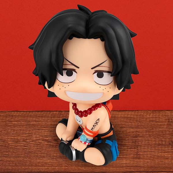 Rukappu ONE PIECE Portgas Ace Approximately 110mm PVC painted movable figure D.