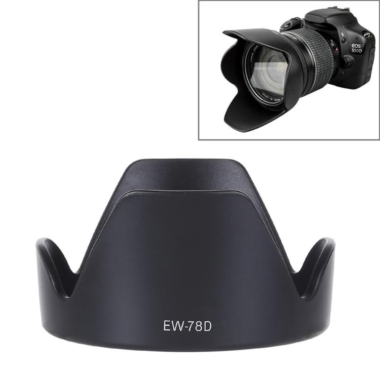 

EW-78D Lens Hood Shade for Canon EF 28-200mm f/3.5-5.6 USM, EF 28-200mm f/3.5-5.6 IS Lens(Black) чёрный
