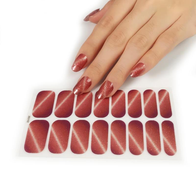 

Stick On Nail Polishes Strips Full Nail Wraps Nail Polishes Stickers Ashesive Nail Art Manicure Supplies 1