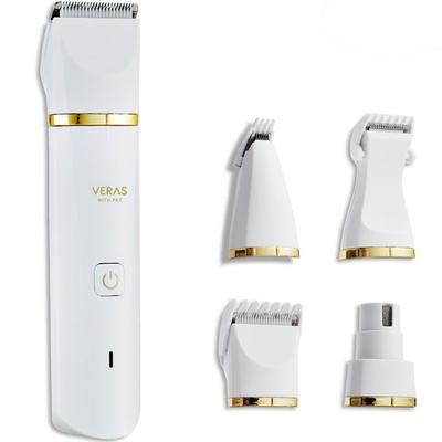 Veras Pet Multicare 4 In 1 IPX7 Waterproof Hair Clipper VP-1004, Korean Pet Shampoo
