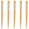 Set of 5 Gift Dishwasher Made in J-kitchens Chopsticks, Pairs, Boxed, Safe, 21cm, Wooden, Japan, GF-H-426407