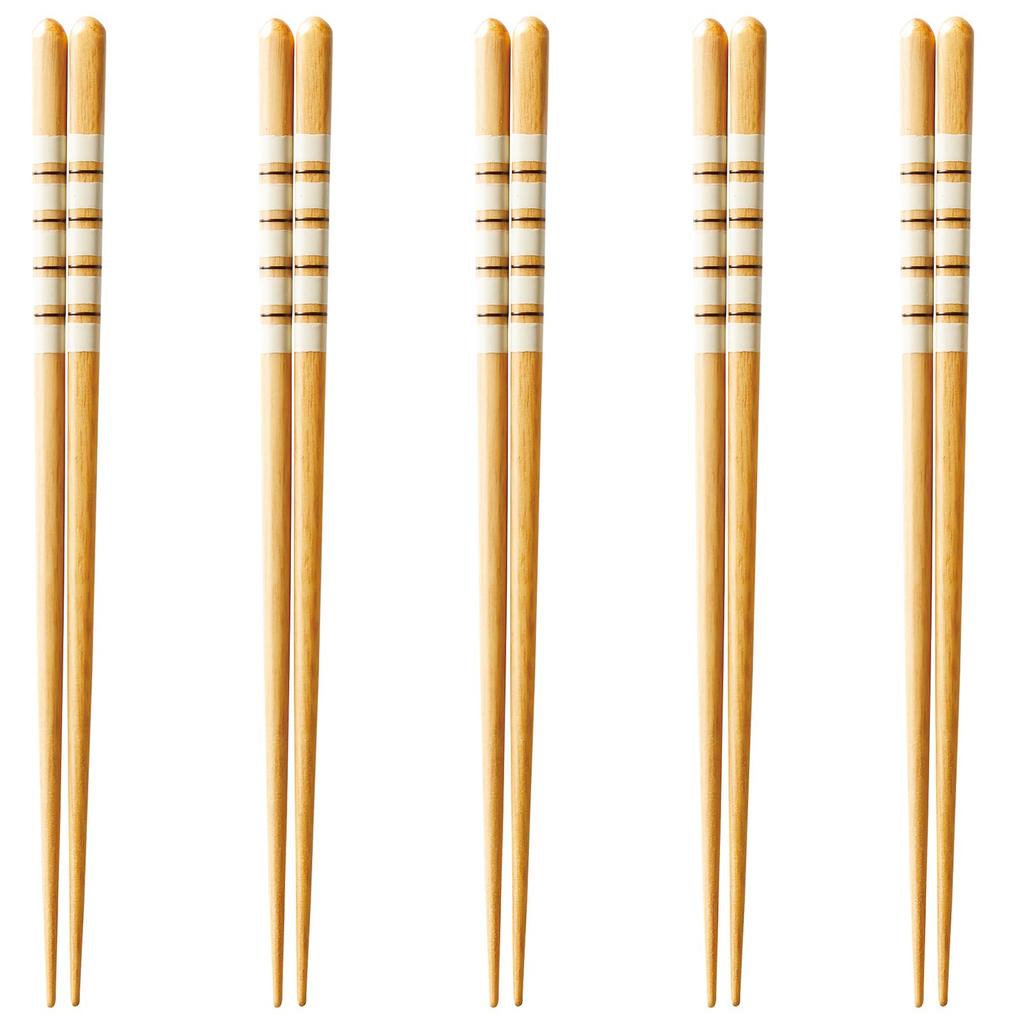 Set of 5 Gift Dishwasher Made in J-kitchens Chopsticks, Pairs, Boxed, Safe, 21cm, Wooden, Japan, GF-H-426407