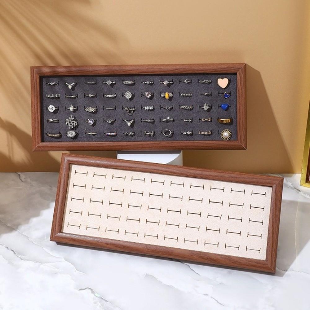Large Capacity Fashion Jewelry Trays 50 Slot Jewelry Storage Pallet Rings Display Tray  Dresser