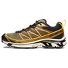XT-6 Expanse Mesh Low Top Casual Trail Running Shoes Unisex Sneaker Brown Yellow 471340