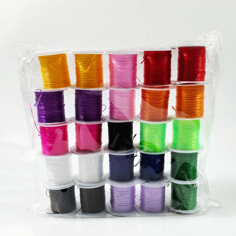 Цветная эластичная нить для бисероплетения для поделок в детском саду