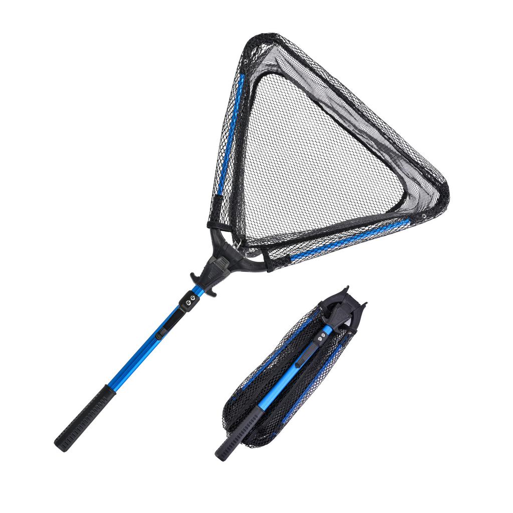 Portable Retractable Fishing Net Telescoping Landing Net Non-Slip Folding Fishing Net for Easy Catches & Release