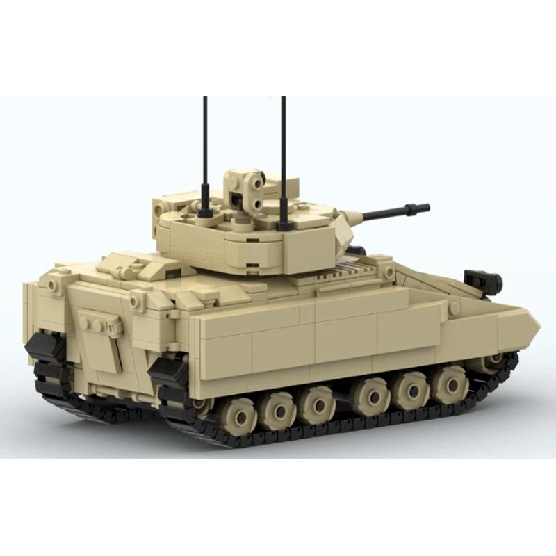 Compatible With Building Blocks MOC-154626 Bradley M2 Armored Combat Vehicle Model Assembled Building Blocks Toy Set