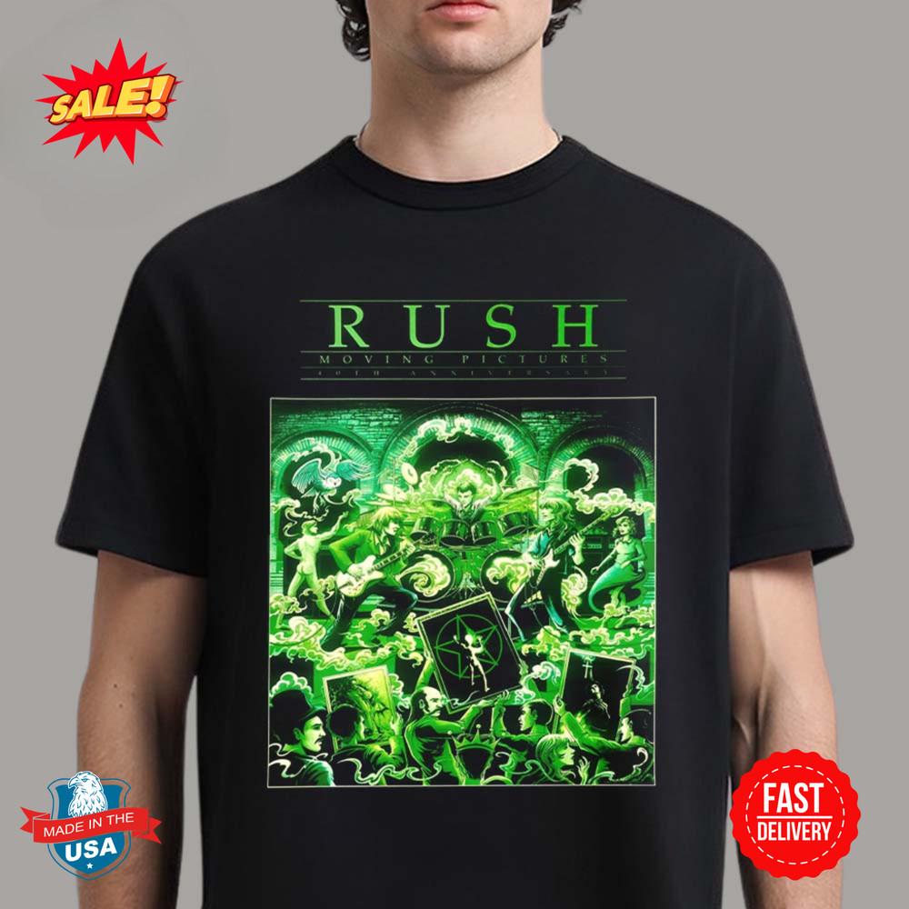 Rush Band Moving Pictures 40th Anniversary Classic T-Shirt Unisex T-Shirt S