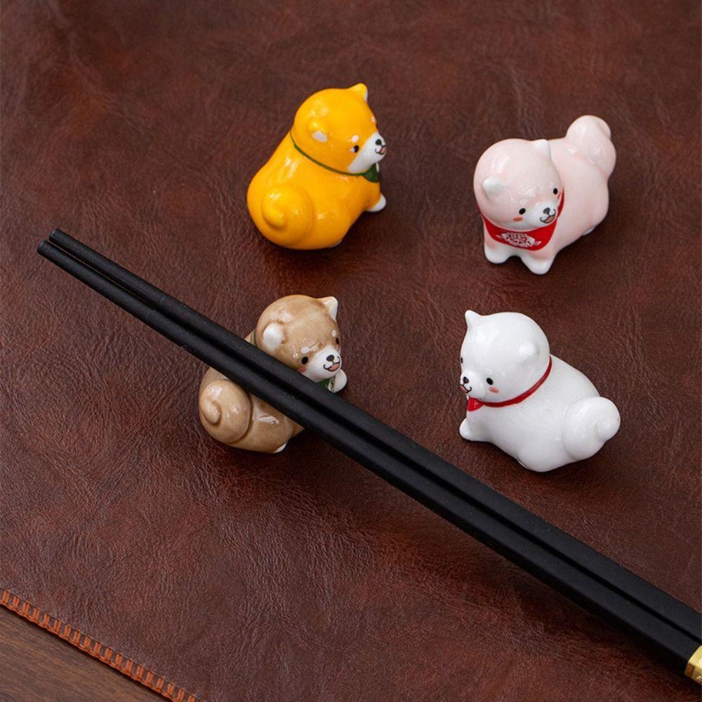 Ceramic Chopsticks Holder Cartoon Chopstick Rack Practical Spoon Rack Holder  Kitchen