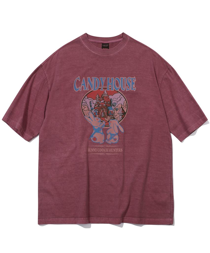 CPGN STUDIO Candy House Pigment Short Sleeve T-Shirt Dusty Pink