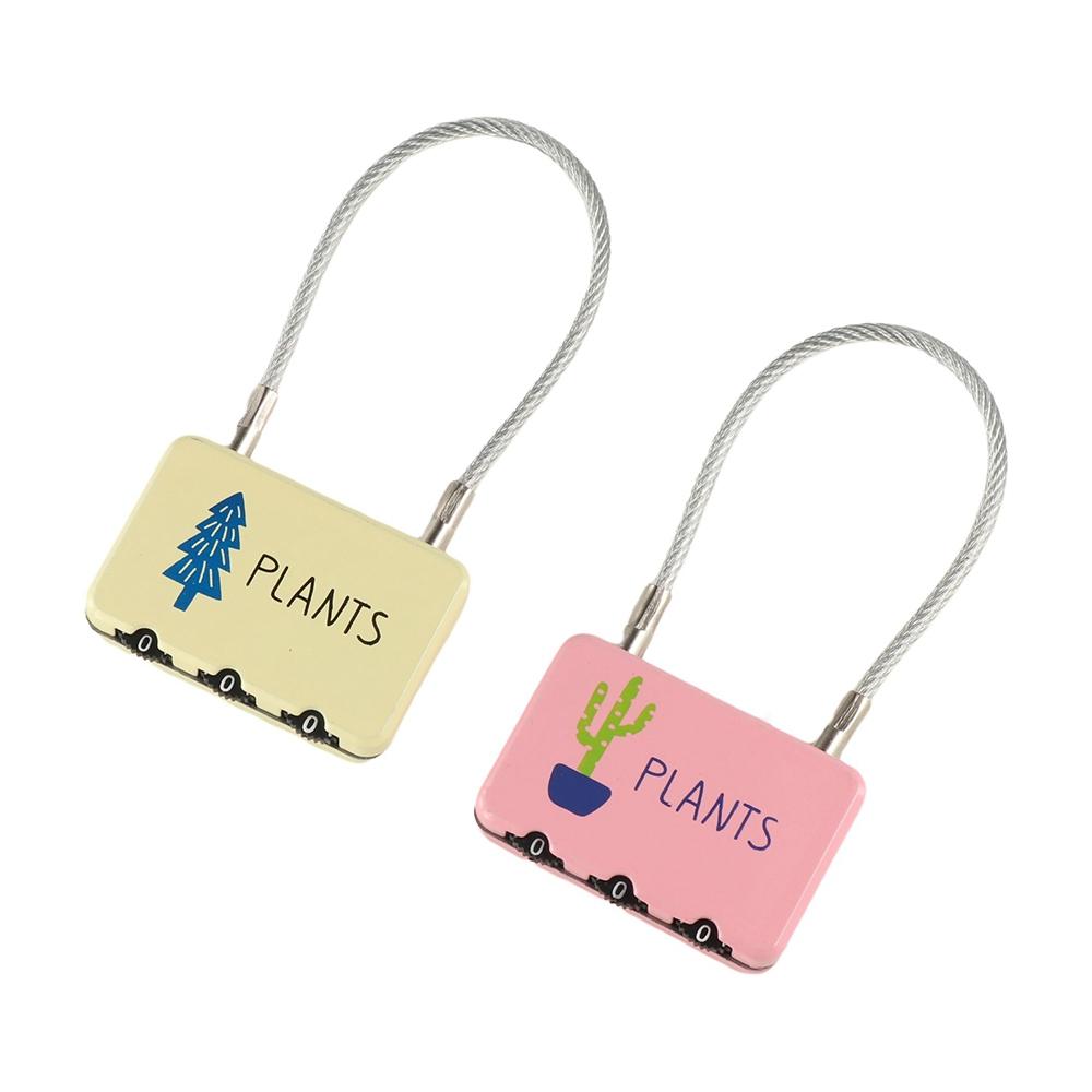 

Mini Password Lock Creative Suitcase Lock Lightweight Padlock Trunk світло-жовтого кольору