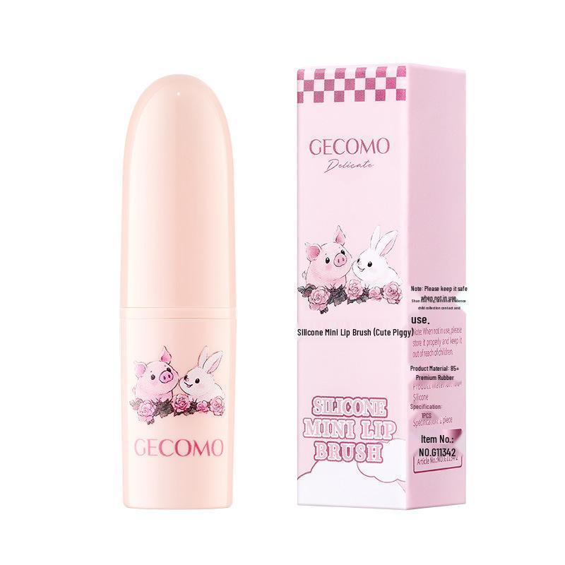 GECOMO Mini Silicone Lip Brush - Easy-Clean, Natural Blending Tool for Lipstick Transition