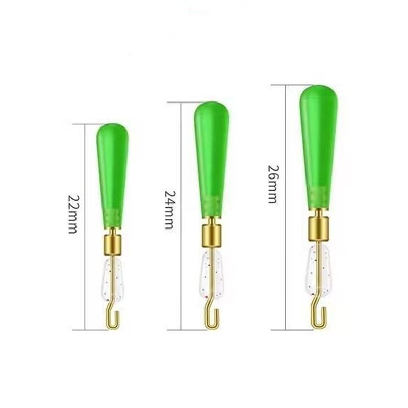 30Pcs/Lot Copper Head Fishing Bobber Tackles Accessories Floats Seat Rotation Bobbers Float Silicone Set Fishing Accessories